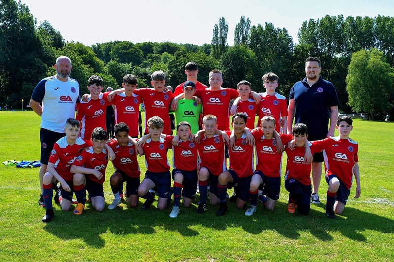 The Clooney team that defeated Top of the Hill Celtic in D&D U13 Championship Summer Cup final at Prehen on Sunday morning last. Photo: George Sweeney. DER2322GS - 40