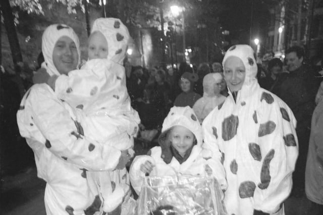 Derry folk all dressed up and partying like it was 1999 on Hallowe'en 25 years ago!