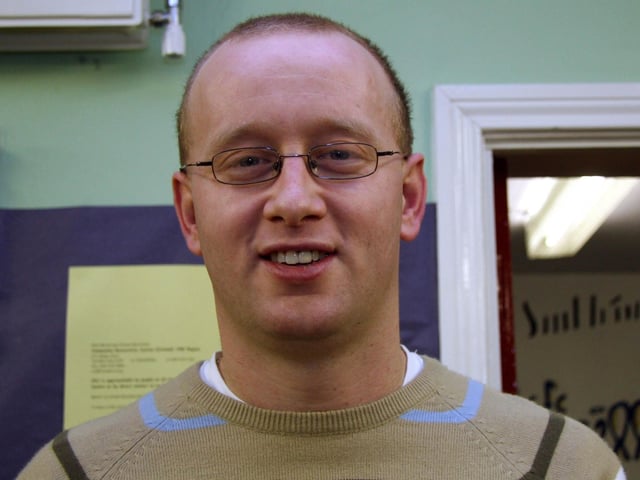 John Leonard leaving party at The Ballymagroarty Youth Club 0015JML : Parties and celebrations March 2006: John Leonard.