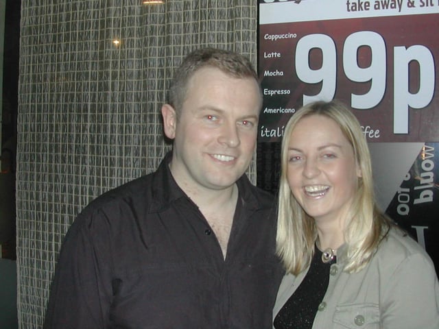 A night out in Derry back in January 2004.
