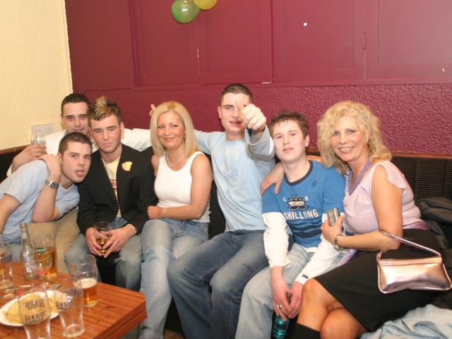 Party celebrations back in 2004: Mark Coyle.