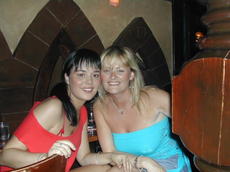 Vanessa Coleman and Louise McDaid pose for the camera
