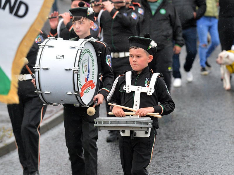 The National Hunger Strike Commemoration march makes its way down Southway. Photo: George Sweeney