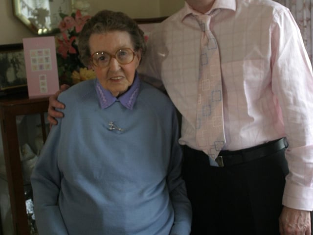 Party celebrations back in 2004: Patricia Gillen.