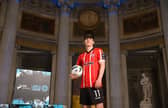 Colm Whelan of Derry City at the launch of the SSE Airtricity League of Ireland 2023 season held at City Hall in Dublin. Photo by Stephen McCarthy/Sportsfile