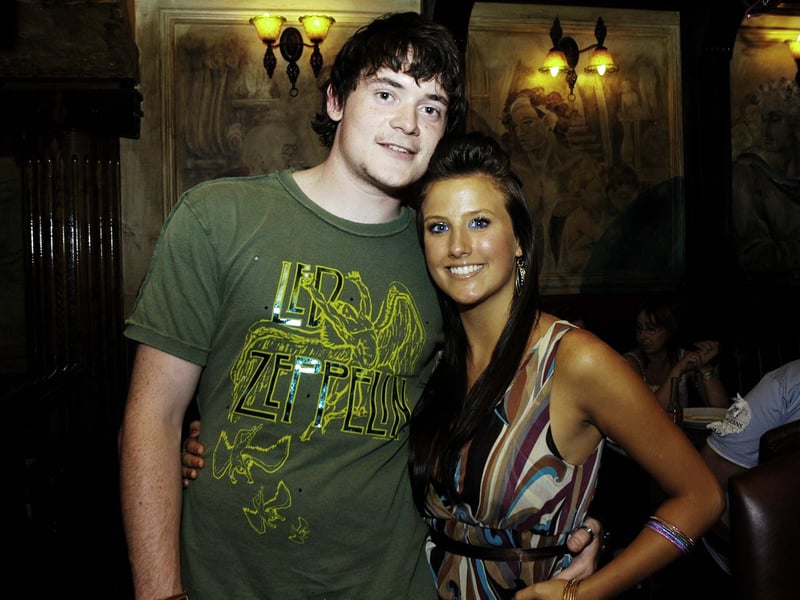 Aaron pictured with his girlfriend Micheala.
