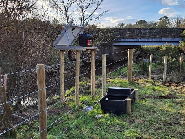 Riparian fencing, fencing repairs, access stiles and gates and solar-powered livestock watering systems were installed.