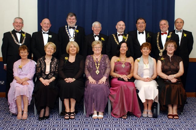 Attendees at Mayor Kathleen McCloskey's Ball in May 2003.