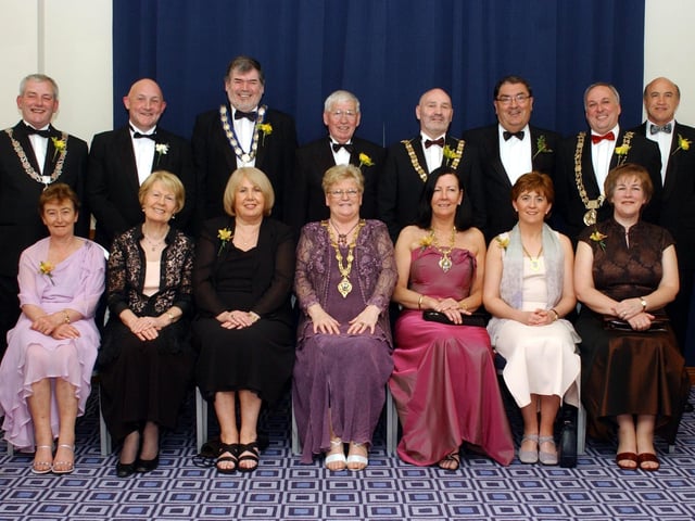 Attendees at Mayor Kathleen McCloskey's Ball in May 2003.