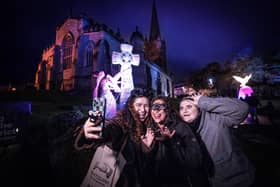 The Derry Halloween festivities got off to a spectacular start on Monday night with the city centre and surrounding areas thronged with locals and visitors soaking up the unique atmosphere.
