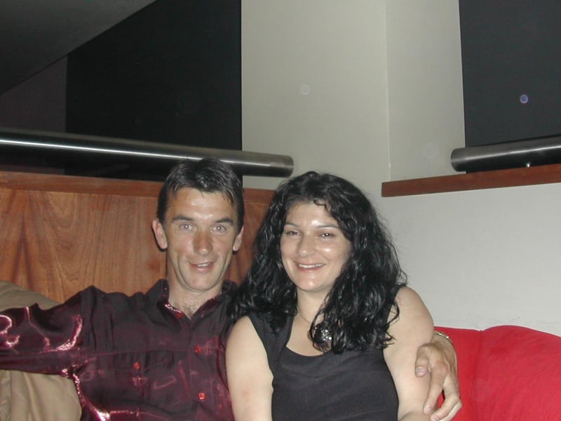 Noel Kelly (seni-finalist) and guest.