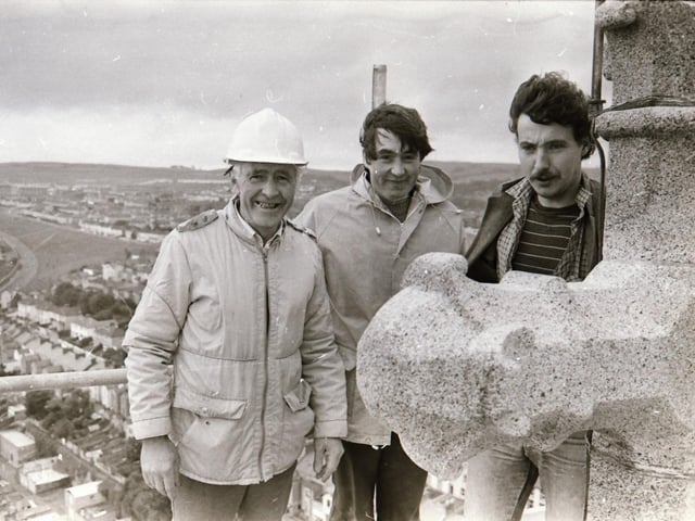 Men at work back in 1985.
