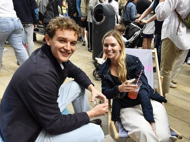 People at the LegenDerry Street Food Festival held at Guildhall Street and Harbour Square over the weekend.Photo: George Sweeney
