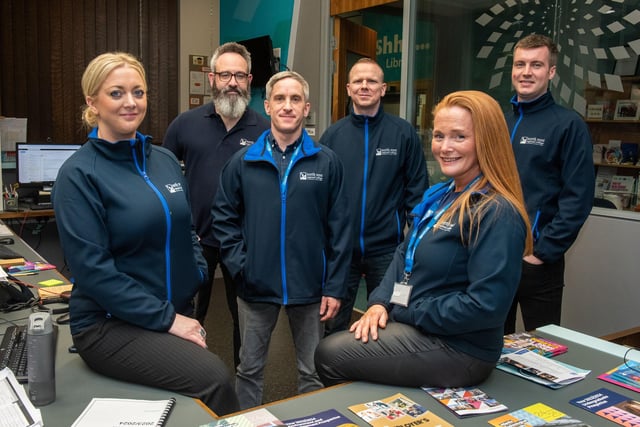 The Careers Academy Team at NWRC pictured on Open Day - from left Louise O'Donnell, Alex Sherriff, Brent Young, Stephen Sheridan, Lynne Kelly Carton and Charley Cusack.