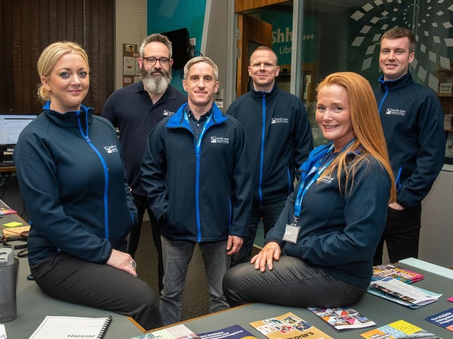 The Careers Academy Team at NWRC pictured on Open Day - from left Louise O'Donnell, Alex Sherriff, Brent Young, Stephen Sheridan, Lynne Kelly Carton and Charley Cusack.