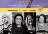 The Mayor and some of the writers taking part in Monday's event.