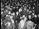 Some of the 400 pupils from the Brow-of-the-Hill school who attended a Christmas party in the Stardust.