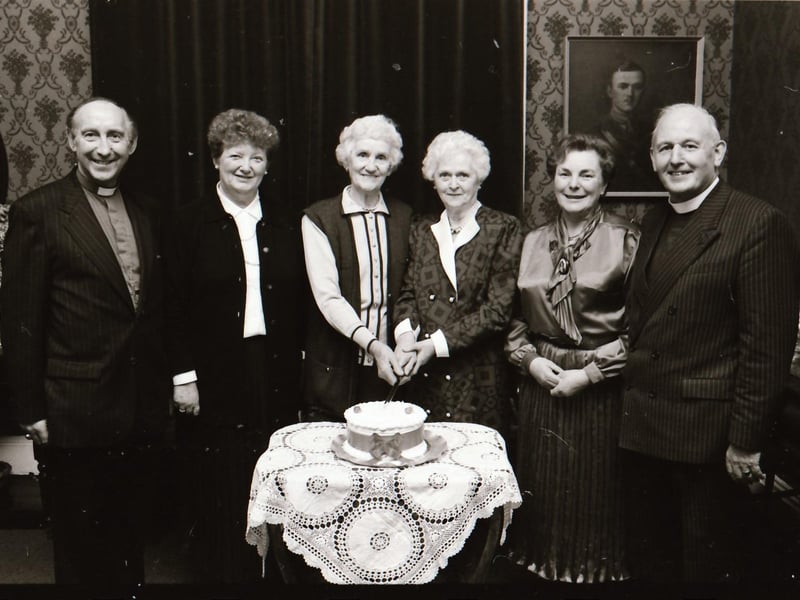 Clergy wives' celebrate their respective 50th anniversaries.