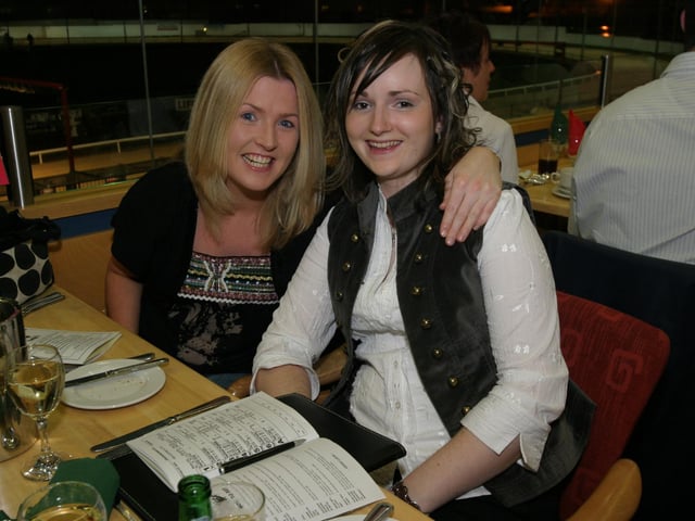 Lynsey Orr celebrates her 25th birthday atThe Lifford Stadium with Caroline Young 0007/JML : Parties across Derry in January 2006.