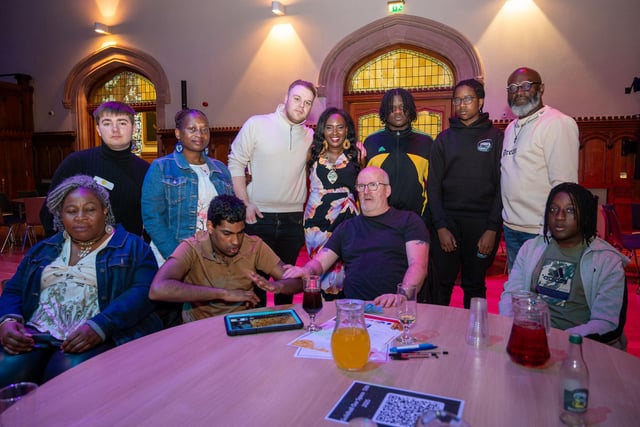 The Mayor Councillor Lilian Seenoi-Barr has once again hosted an Our Guildhall Our Space event for younger and older people in April with entertainment from In Your Space Circus School, Black Paddy, Richie Remo and DJ Tyree Patton. Picture Martin McKeown. 12.04.25