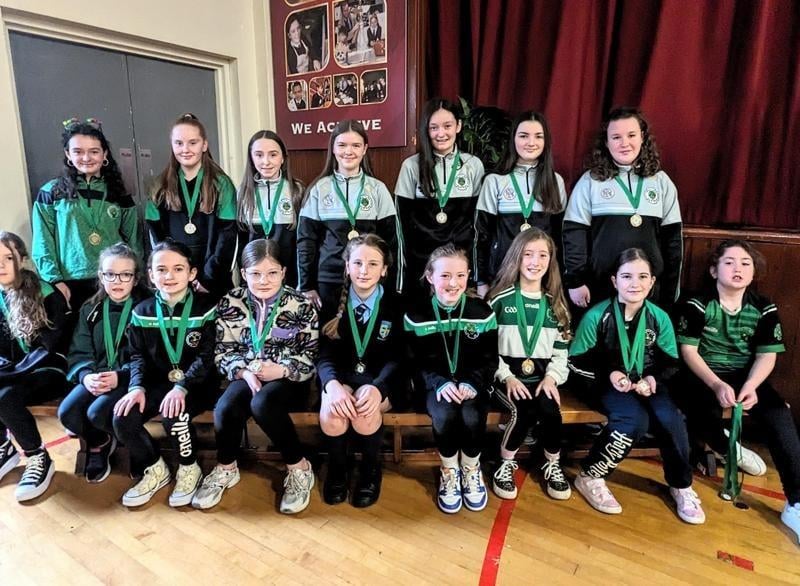 Na Magha's U12 camogie team pictured at the annual awards night at St Brigid's College.