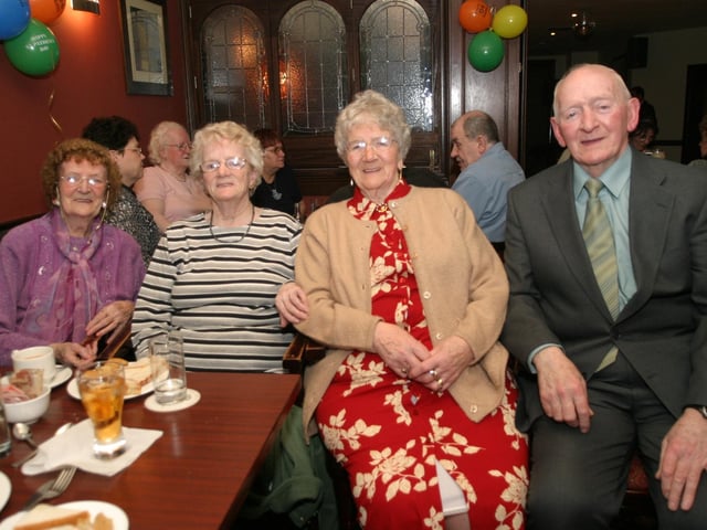 Party celebrations back in 2004: Kathleen Toland.