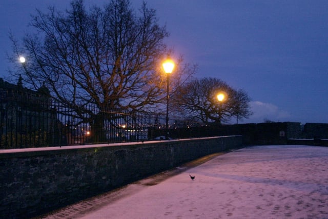 Derry in the snow in the early 2000s.