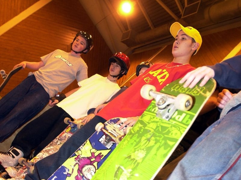 Skating in Derry in 2004.
