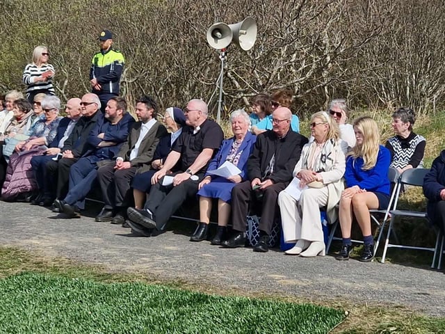 Some of those in attendance at the unveiling.