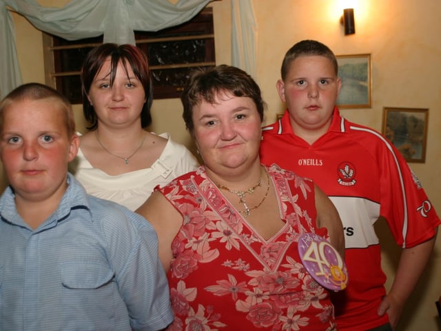 Mary Simpson enjoying her 40th birthday.