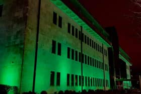 The Derry Council building will be lit up green.