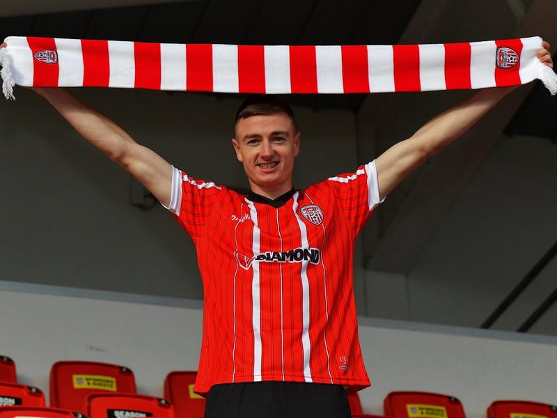 November 2023: Daniel Kelly, Derry City's first close season signing for the 2024 season. Photo: George Sweeney