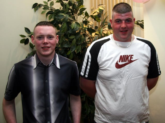 Sean Dickinson and Niall Curran joint 21st birthday at the Everglades Hotel 0118JML : Parties and celebrations across Derry in May 2006.