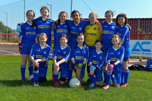 Rosemount Primary School who participated in the Sean Dolan’s Girls School Cup competition on Friday afternoon last. Photo: George Sweeney.  DER2316GS – 26