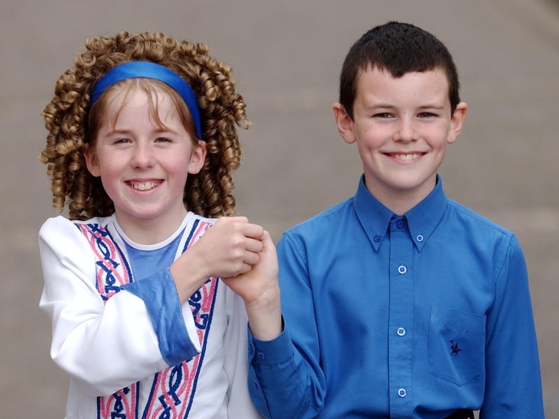 Julie McLaughlin and Peter Wilson, Coyle School, winners of the Two-Hand U-12 years. (2504C23)
