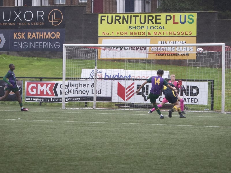 Action from Saturday’s u-16 Foyle Cup final between Don Boscos and Lourdes Celtic (Dublin) at the Brandywell, Derry. (Photos: Jim McCafferty Photography)