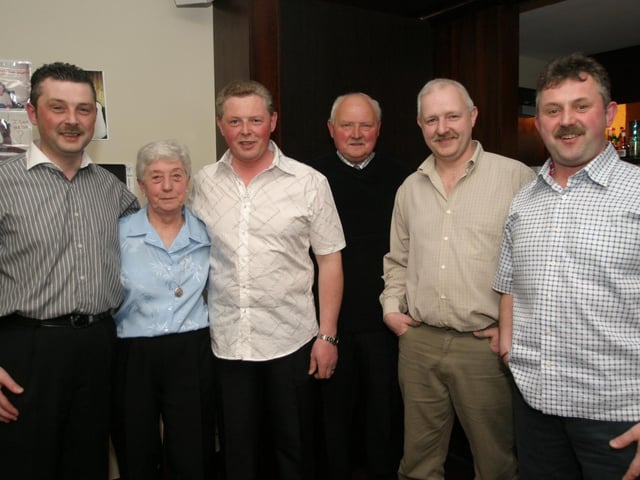 Party celebrations back in 2004: Kieran Holmes.