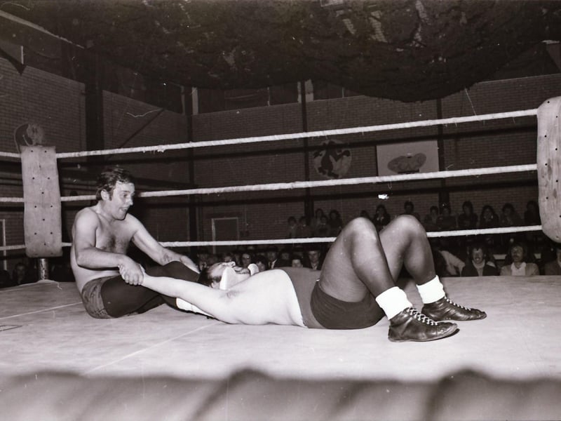 Fight night wrestling showcase in Derry in June 1975.
