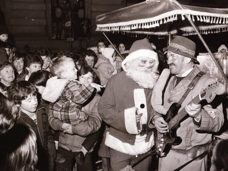 Christmas Lights Switch on in Derry in December 1983.