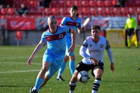 Institute’s Oisin Devlin has been snapped up by Irish Premiership champions, Larne.  Photo: George Sweeney