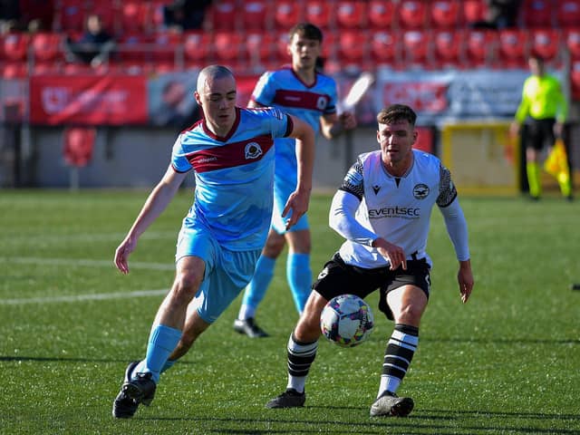 Institute’s Oisin Devlin has been snapped up by Irish Premiership champions, Larne.  Photo: George Sweeney