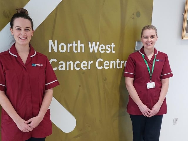 Danielle O’Connor and Gemma Lowry, North West Cancer Centre Practice Educators.