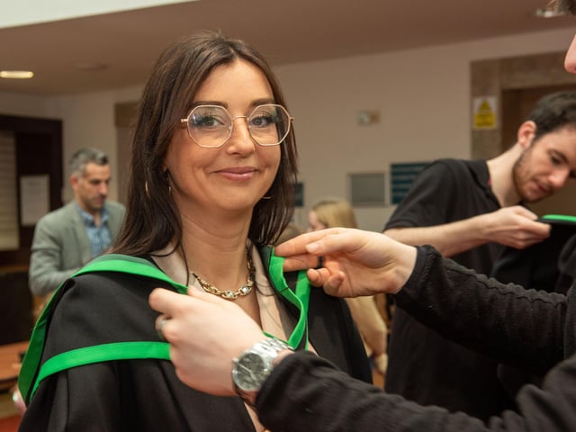 Jenna Nash pictured at NWRC's Higher Education and Access Graduation ceremony at the Millennium Forum. (Pic Martin McKeown)