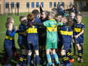 Don Bosco’s celebrate winning on penalities during Sunday’s Sean O’Kane Memorial Cup at St. Joseph’s Boys School, Derry. (Photos: Jim McCafferty Photography)