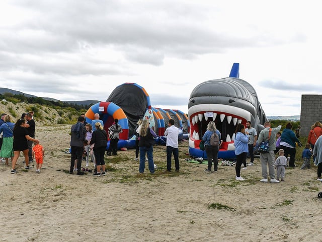 There were lots of activities for children at the Family Fun Day at Fahan Marina on Sunday afternoon. Photo: George Sweeney