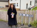 Sinéad McLaughlin MLA at Woodside Heights.