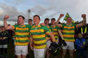Glenullin are back in he Division One after victory over Eoghan Rua in the Saturday's promotion/relegation play-off. Photo: George Sweeney