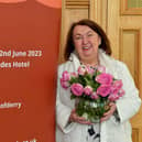 Sandra Biddle, Foyle School of Speech and Drama, recipient of the 2022 Lifetime Achievement Award pictured at the launch of the Best of Derry 2023 Awards in the Guildhall on Wednesday morning.  Photo: George Sweeney. DER2308GS – 91