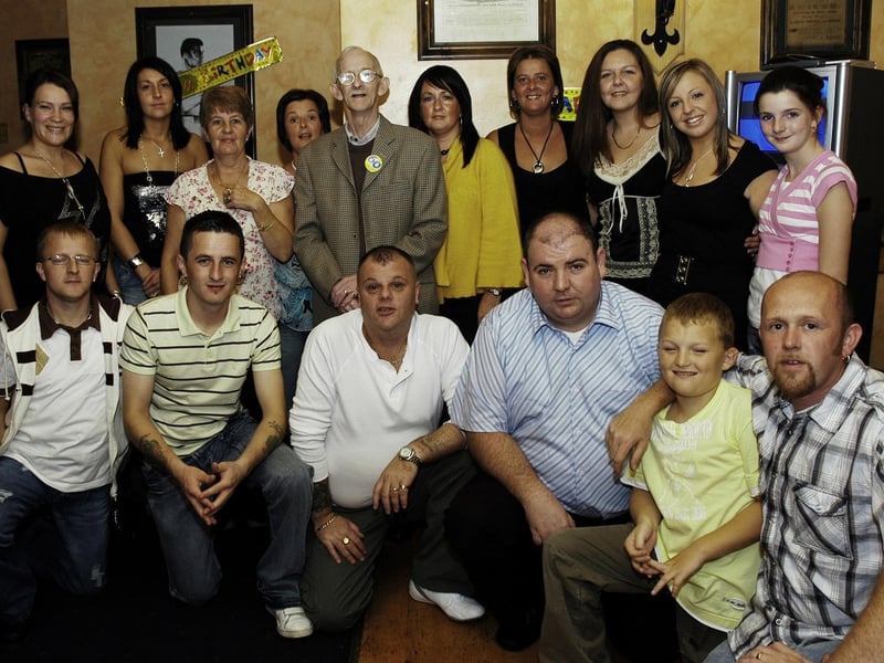 Pat pictured celebrating his 60th birthday with all his friends and family.                                 : .