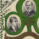 An illustration commemorating the Manchester Martyrs - from left Michael Larkin, William Philip Allen and Michael O'Brien. Image: US Library of Congress